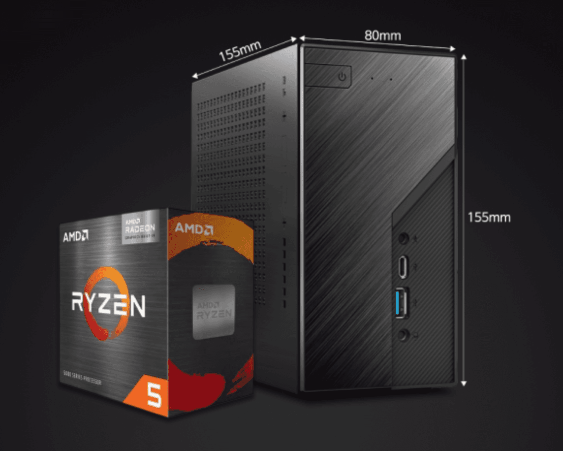 ClawBox — ASRock DeskMini X300 + AMD Ryzen 5 5600GT